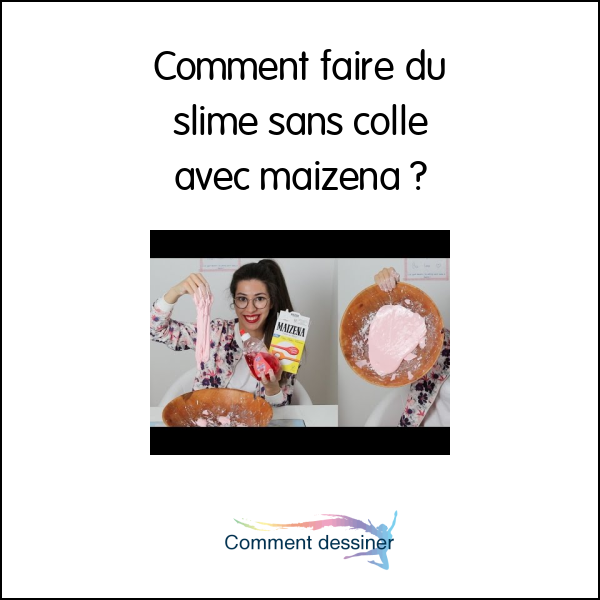 Comment faire du slime sans colle avec maizena